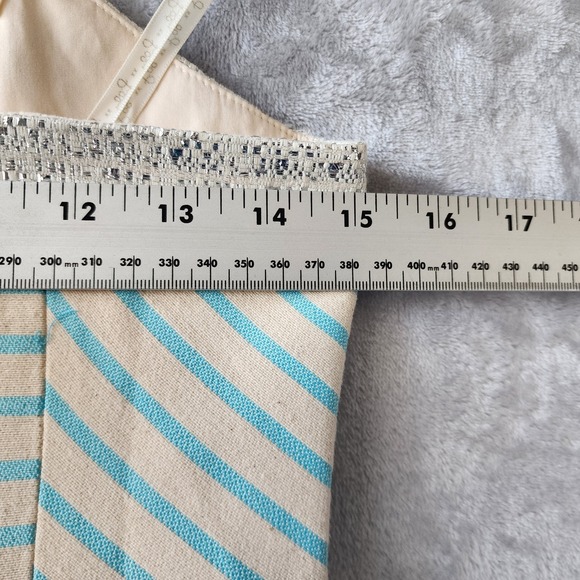 Lilly Pulitzer Dress Womens Size 2 Remi Blue Horizon Bayview Stripe Metallic NEW - Picture 7 of 12